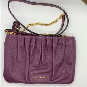 Marc Jacobs Ruched leather crossbody bag